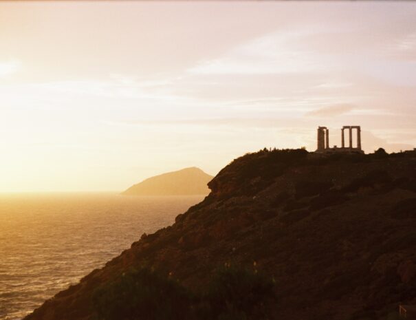 Sunset in Sounion
